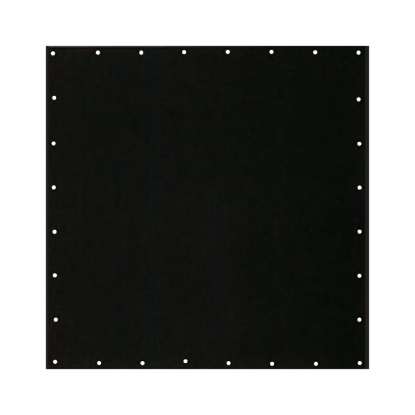 Black, Class 2, Type II Insulating Blanket. 22" x 22" with 28 Eyelets