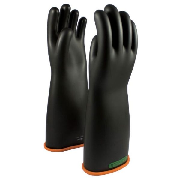 CL3 TYPE I, 18", BLACK/ORANGE RUBBER INSULATING GLOVES