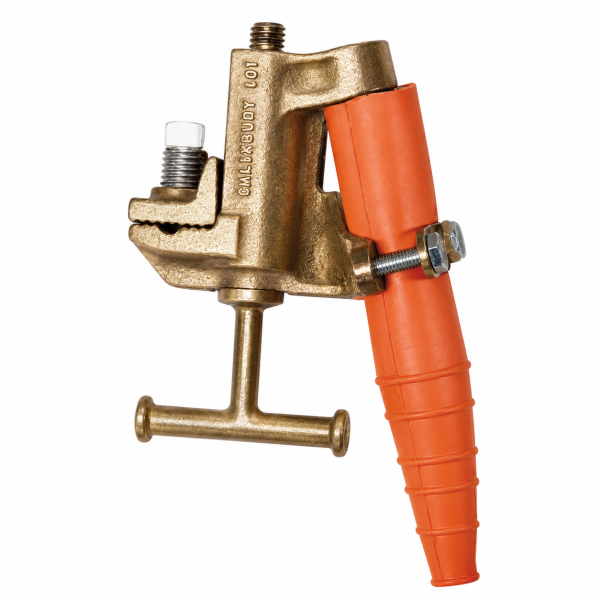 Clamp, Grounding, Bronze Flat JAW with T Handle