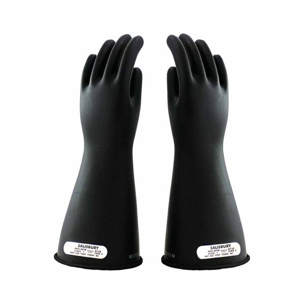 CL1 TYPE I, 14", BLACK RUBBER INSULATING GLOVES