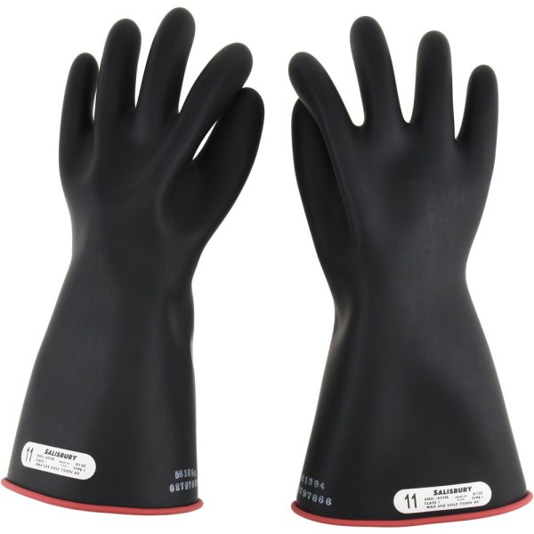 CL1 TYPE I, 14", RED/BLACK RUBBER INSULATING GLOVES