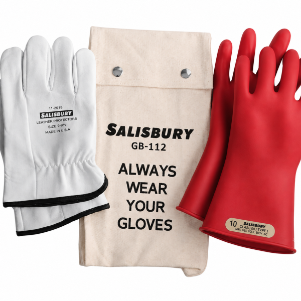 Salisbury Red CL 2, 1000v - 11" Glove Kit, sizes 7-12