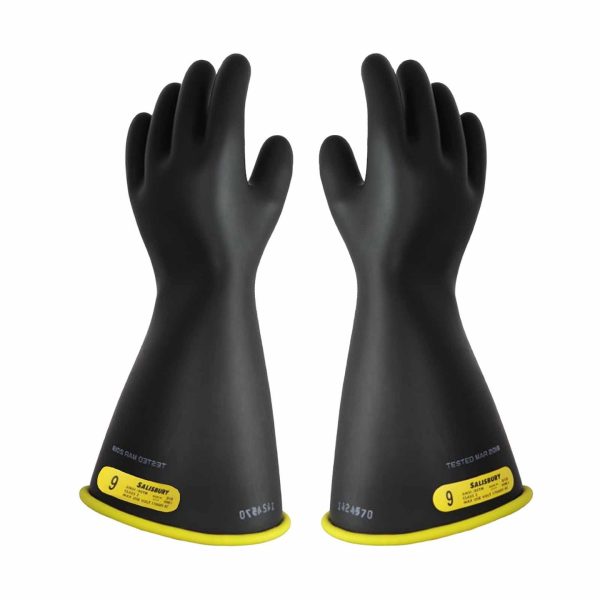 Electriflex CL2 TYPE I, 14", YELLOW/BLACK RUBBER INSULATING GLOVES
