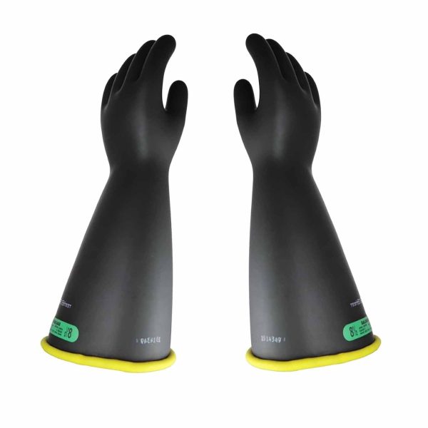 Electriflex CL3 TYPE I, 16", YELLOW/BLACK, BELL CUFF RUBBER INSULATING GLOVES